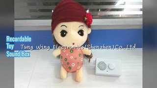 Cassa sonora registrabile per giocattoli di peluche